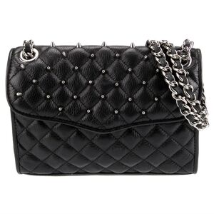 Rebecca Minkoff Black Leather Quilted Crossbody